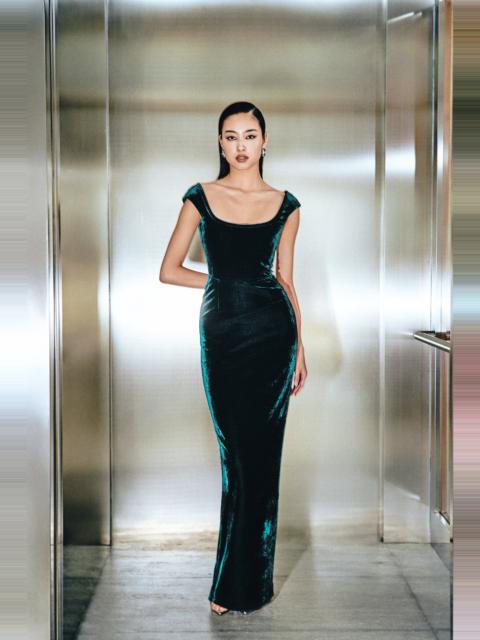 SAU LEE BROOKE VELVET GOWN