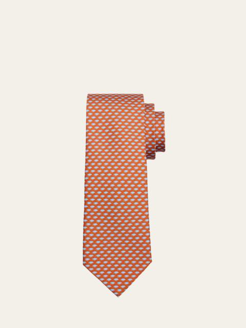 FERRAGAMO Men's Micro-Graduation Cap Print Tie
