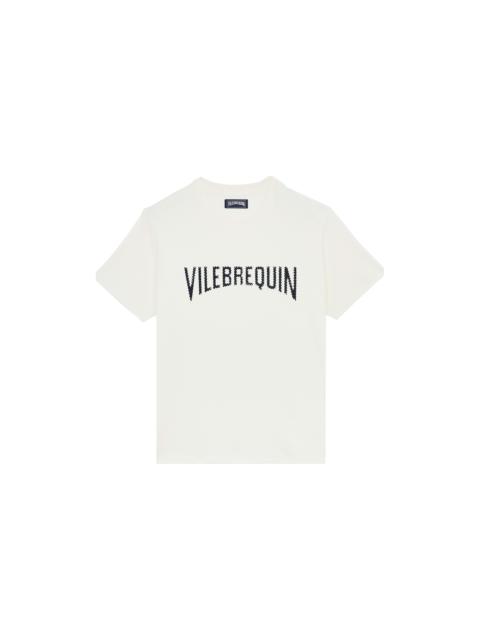 Vilebrequin Men Cotton T-shirt VBQ logo patch
