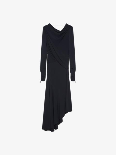 Givenchy ASYMMETRIC DRAPED DRESS IN CREPE JERSEY