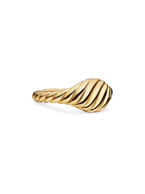 DAVID YURMAN Women's Sculpted Cable Micro Pinky Ring In 18K Yellow Gold - Gold