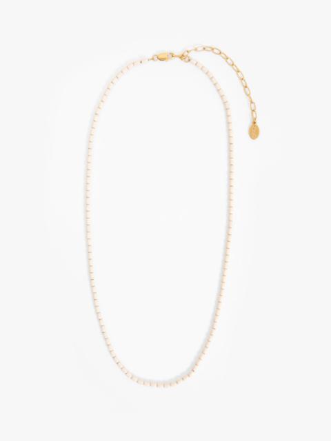 Clare V. Enamel Barrel Chain Necklace - 18 in