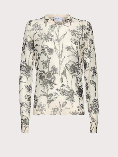 FERRAGAMO PRINTED SWEATER