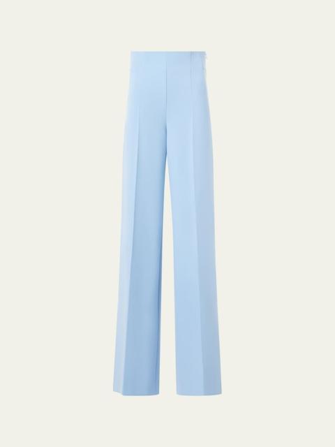 AKRIS Double-Face Wool Bootcut Trousers