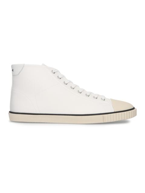 CELINE Blank Mid Lace Up Sneakers