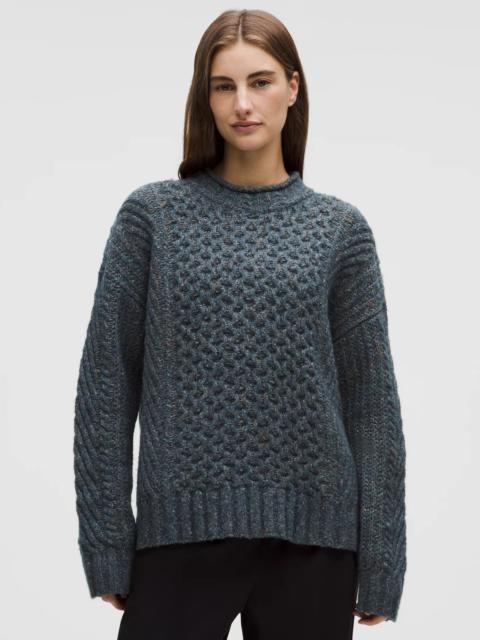 lululemon Wool-Blend Cable-Knit Sweater