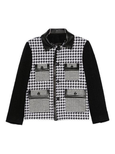 ERNEST W. BAKER houndstooth pocket jacket