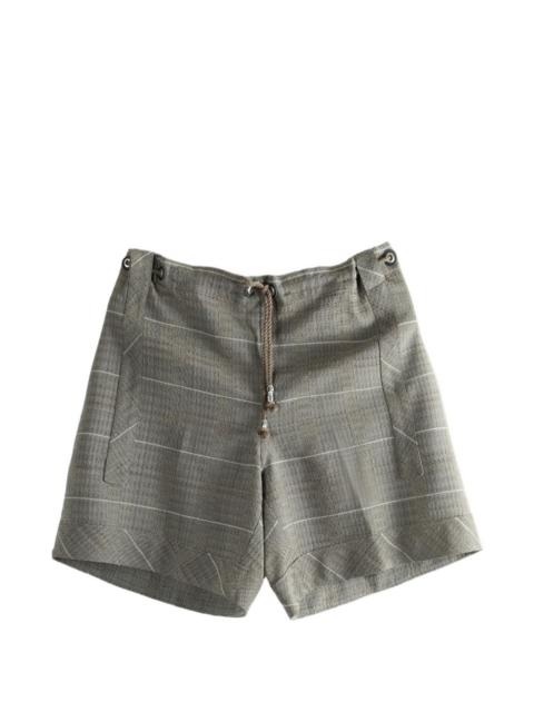 checked shorts