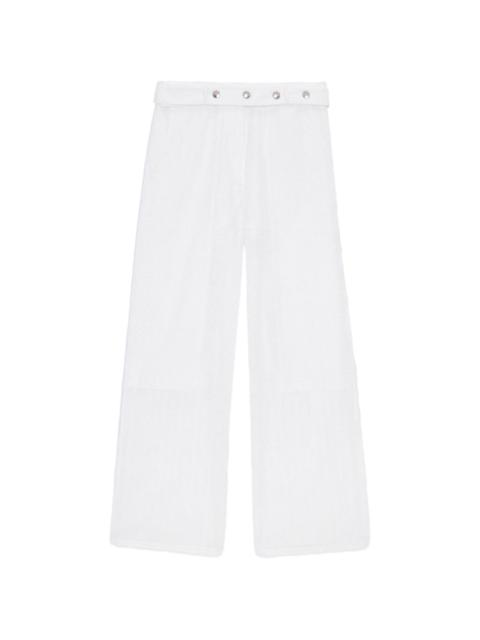 MSGM eyelet-embellishment trousers