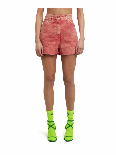 MSGM Bull shorts with "marble" effect