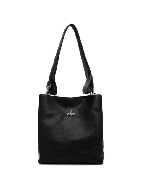 Vivienne Westwood Black Lottie Small Shoulder Bag