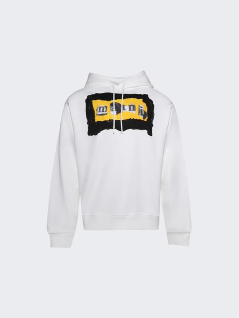 Marni Painted Hoodie Lily White