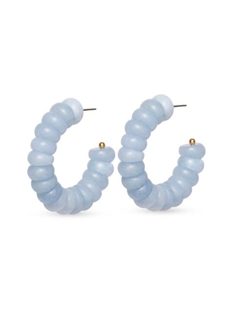 LELE SADOUGHI Women's Blue Aventurine Beaded Hoop Earrings - Blue Aventurine