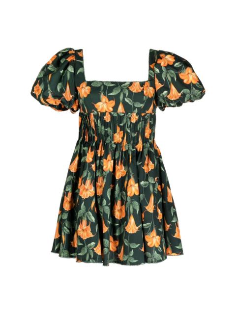 Caramelo Sabanero Nocturo floral-print cotton dress