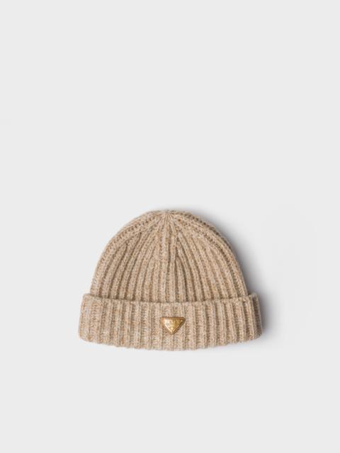 Prada Mouliné cashmere and wool beanie