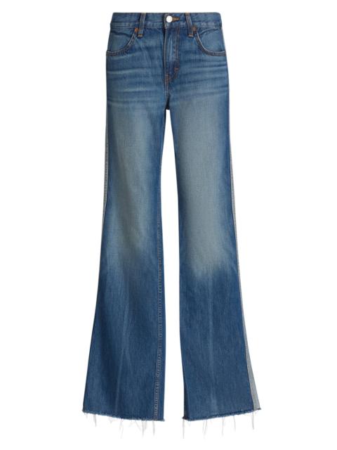 RE/DONE Women's Track Californian Straight-Leg Jeans - Viper Blue