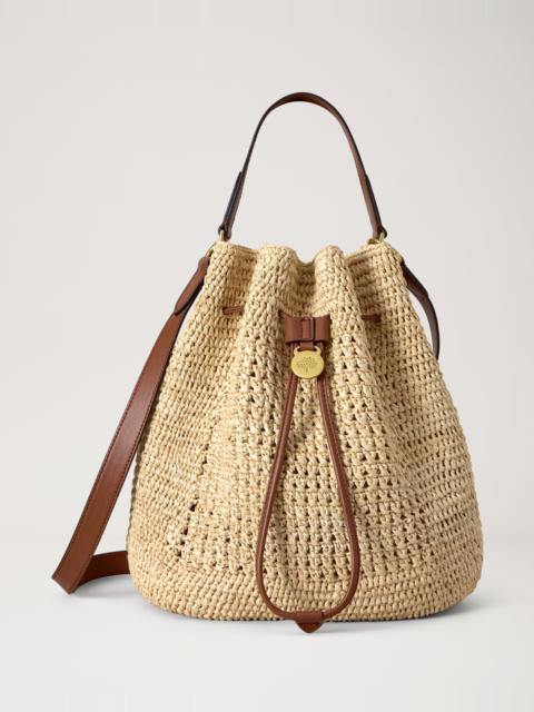 Mulberry Crochet Bucket Natural Crochet Raffia