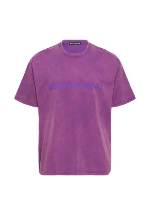 mastermind JAPAN faded-effect logo-print T-shirt