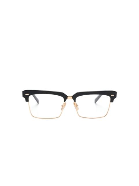 Miu Miu rectangular Clubmaster-frame glasses