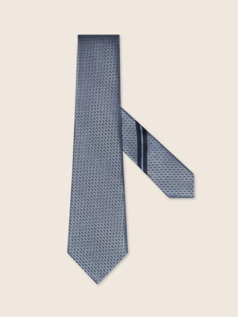 ZEGNA LIGHT AVIO BLUE SILK TIE