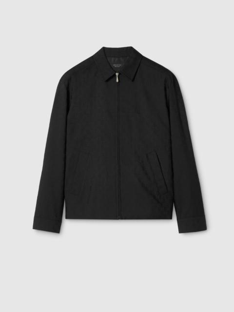 GUCCI GG wool zip jacket