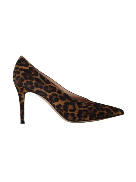 Gianvito Rossi Robbie Pump 85 - Almond Leopard