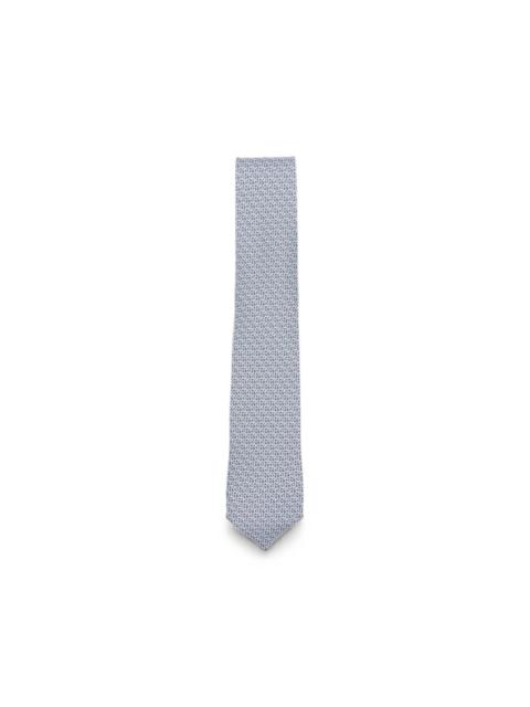 FERRAGAMO Gancini-pattern silk tie