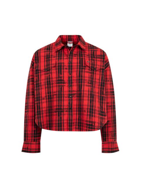 VETEMENTS COWBOY FLANNEL SHIRT