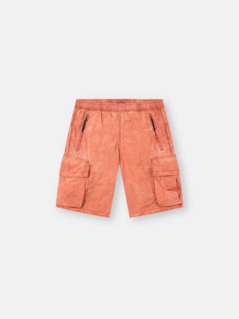 Stone Island L100006 UNEVEN PIGMENT DYED NYLON SMERIGLIATO + NYLON CANVAS