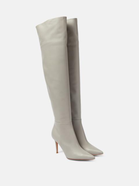 Gianvito Rossi Jules leather over-the-knee boots