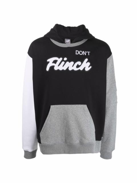 Don't Flinch patch hoodie