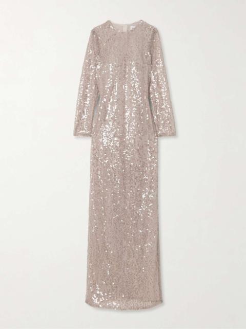 16ARLINGTON Lore sequined chiffon gown