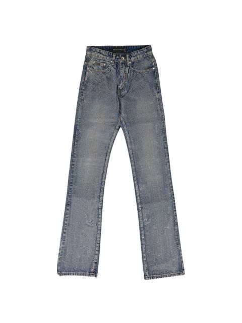 WHO DECIDES WAR WAXED STRAIGHT-FIT JEANS "INDIGO" 11200500010