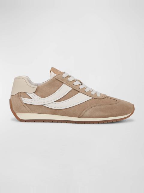 Oasis Mixed Leather Retro Sneakers