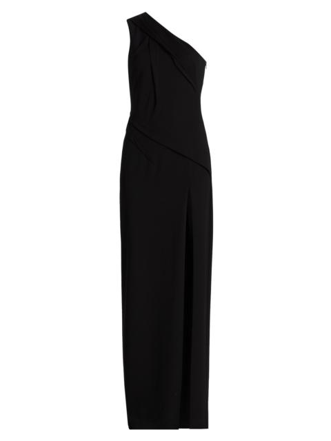 Black Halo Women's Arliss One-Shoulder Crepe Gown - Black