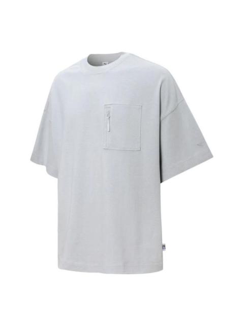 PUMA Logo Pocket T-Shirt 'Grey' 534670-19