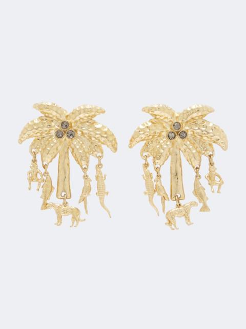 JACQUEMUS Palmier embellished drop earrings