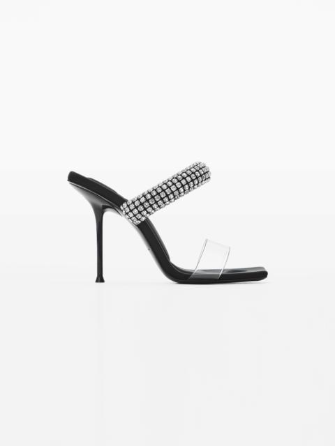 Alexander Wang JULIE SLIDE HEEL IN CRYSTAL PVC