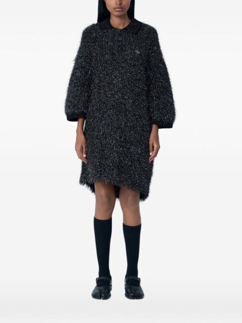 LACOSTE logo-detail sweater dress