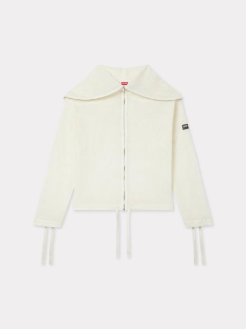 KENZO Zip-up hooded sweatshirt in mesh