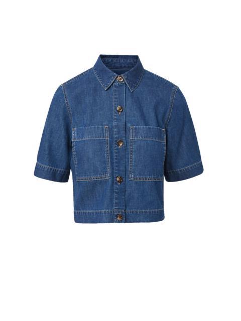 VERONICA BEARD SPRUCE BUTTON-DOWN SHIRT