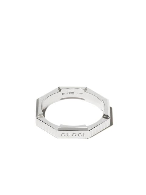 GUCCI 18kt white gold Link to Love ring