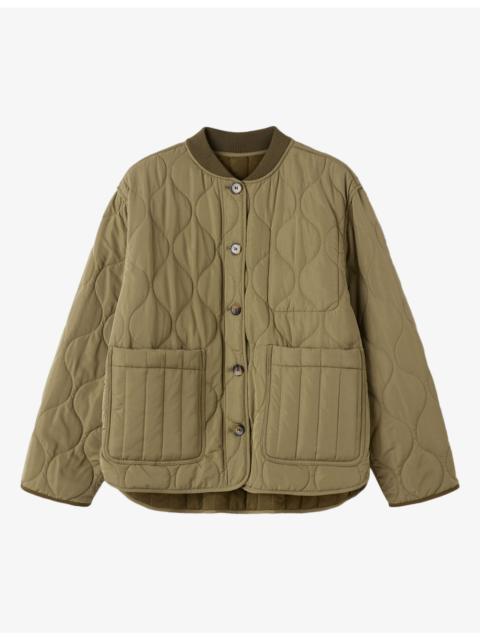 WHISTLES Reversible Quilted Woven Coat