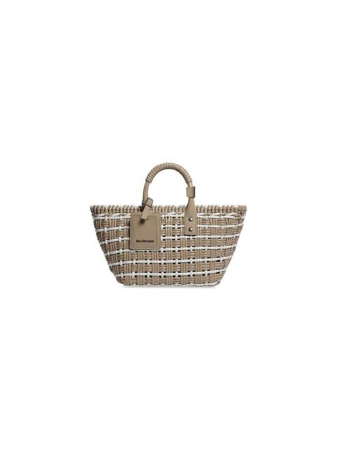 BALENCIAGA Women's Bistro Xs Basket With Strap in Brown