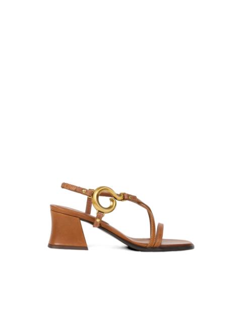 Etro strappy leather heeled sandals