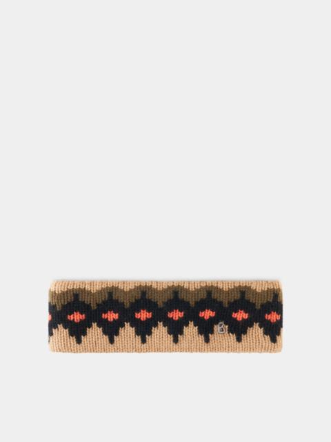 BOGNER Loca Cashmere Headband in Camel/Olive/Black