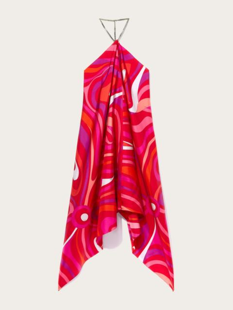 PUCCI MARMO PRINT SILK DRESS