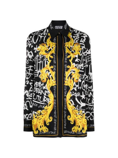 VERSACE JEANS COUTURE Logo Couture print blouse