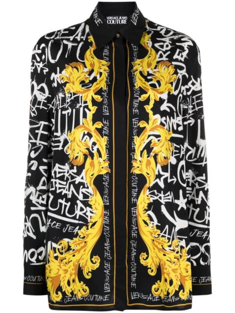 VERSACE JEANS COUTURE Logo Couture print blouse