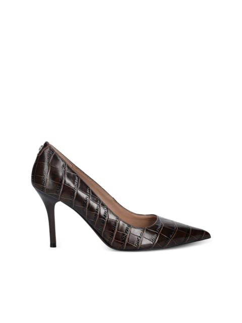 GUESS USA pointy crocodile pumps